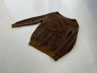 50s Parkhurst Mohair Sweater L Brown