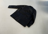 90s Polo RalphLauren Leather CarCoat L Black