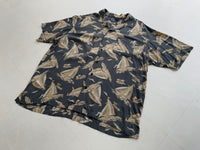 90s RalphLauren Rayon “SHIP” Shirt XL