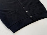 60s Vintage FRANK 100%Alpaca Cardigan Black L