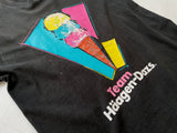 90s Vintage Hagen Dazs “Team Haagen-Dazs” T-shirt Black