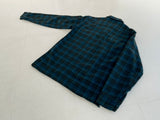 70s Vintage Pendleton Plaid Wool Shirt Blue&Turquoise