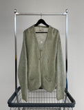 60s Mohair Cardigan SilverGray Asis