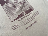 90s Vintage My Own Private Idaho”River Phoenix”T-shirt XL Sand