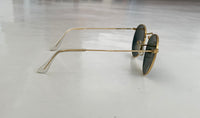 90s Vintage B&L RAYBAN Sunglasses Round Metal