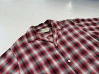 50s Vintage NASH’S ShadowPlaid Loop Shirt M Red