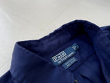 90s Vintage Polo RalphLauren 100%Rayon L/S Shirt L Navy