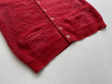 Rare Color 60s Sears Mohair Cardigan L Pink