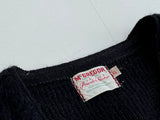 50s Vintage Mcgregor PowderSnow Mohair Cardigan Black XL