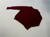 70s Sears Acrylic Cardigan XL Burgundy