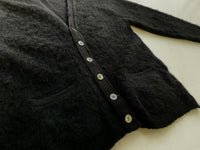 50s Vintage LORDJEFF BAGGYSHAG Mohair Cardigan M Black