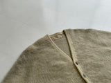 60s Vintage ARROW Mohair Cardigan Beige L