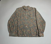 50s vintage Manhattan Hawaiian Lei&Jellyfish Rayon open collar shirt 15