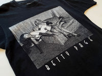 90s Vintage BETTY PAGE Photo T-shirt Black