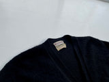 50s Vintage LORDJEFF BAGGYSHAG Mohair Cardigan M Black