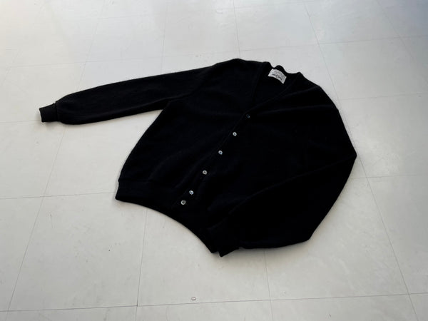 70s Vintage ArnoldPalmer Alpaca Cardigan M Black