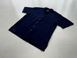 90s Vintage RalphLauren CALDWELL OpenCollar Shirt L Navy