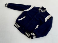 90s Vintage Varsity Jacket Navy