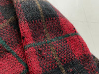 70s Vintage Jantzen Mohair Cardigan Plaid M