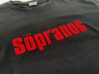 Vintage The Sopranos Logo T shirt Black XL