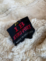 70s Vintage IB EURO PORT Mouton Coat 46